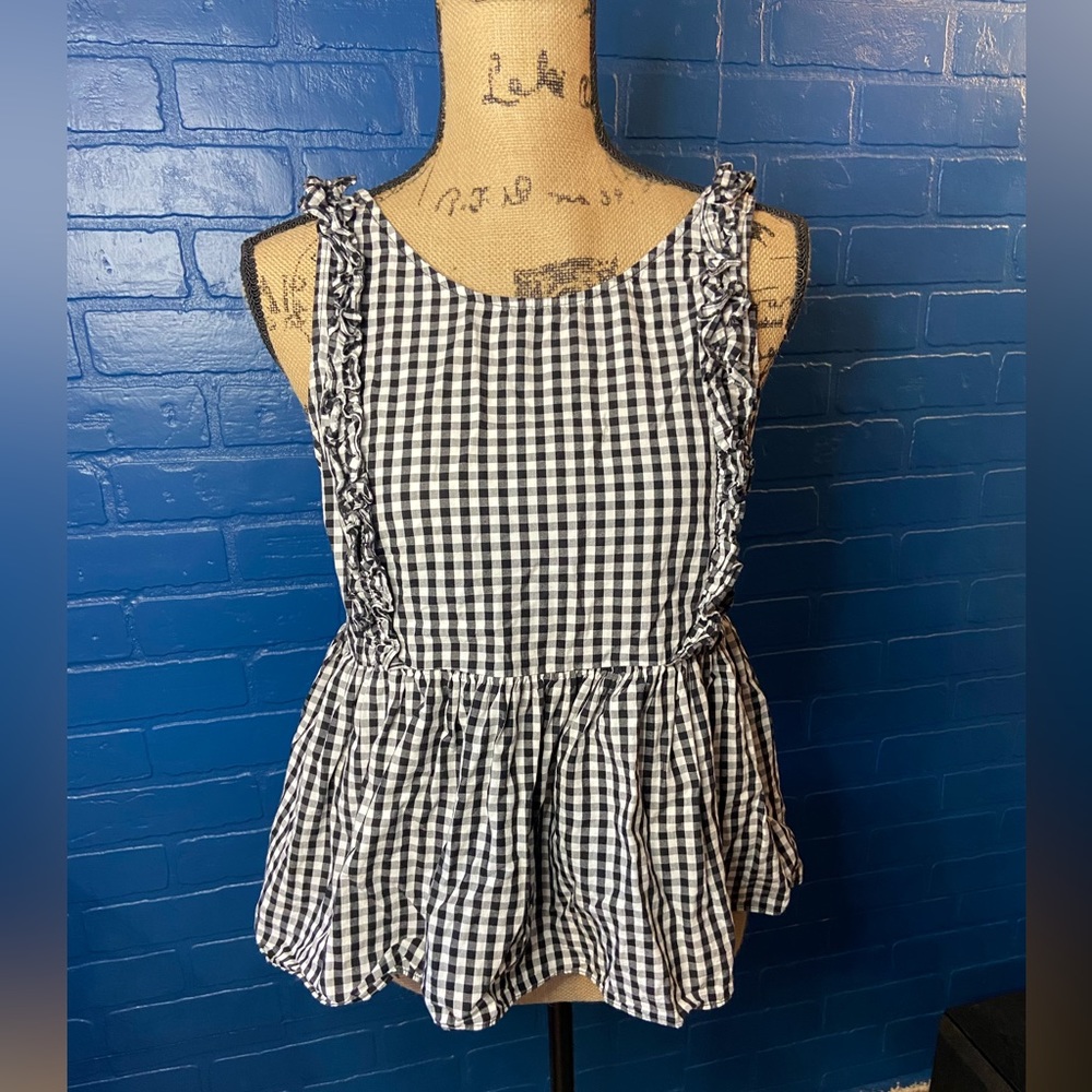 Zara size large peplum top